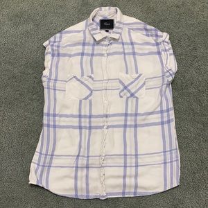 Rails | Britt Button Up Plaid Rolled Sleeve Shirt